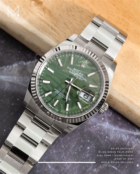 rolex date just olive